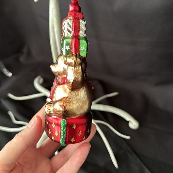 Blown Glass Bear Ornament - Picture 2 of 7